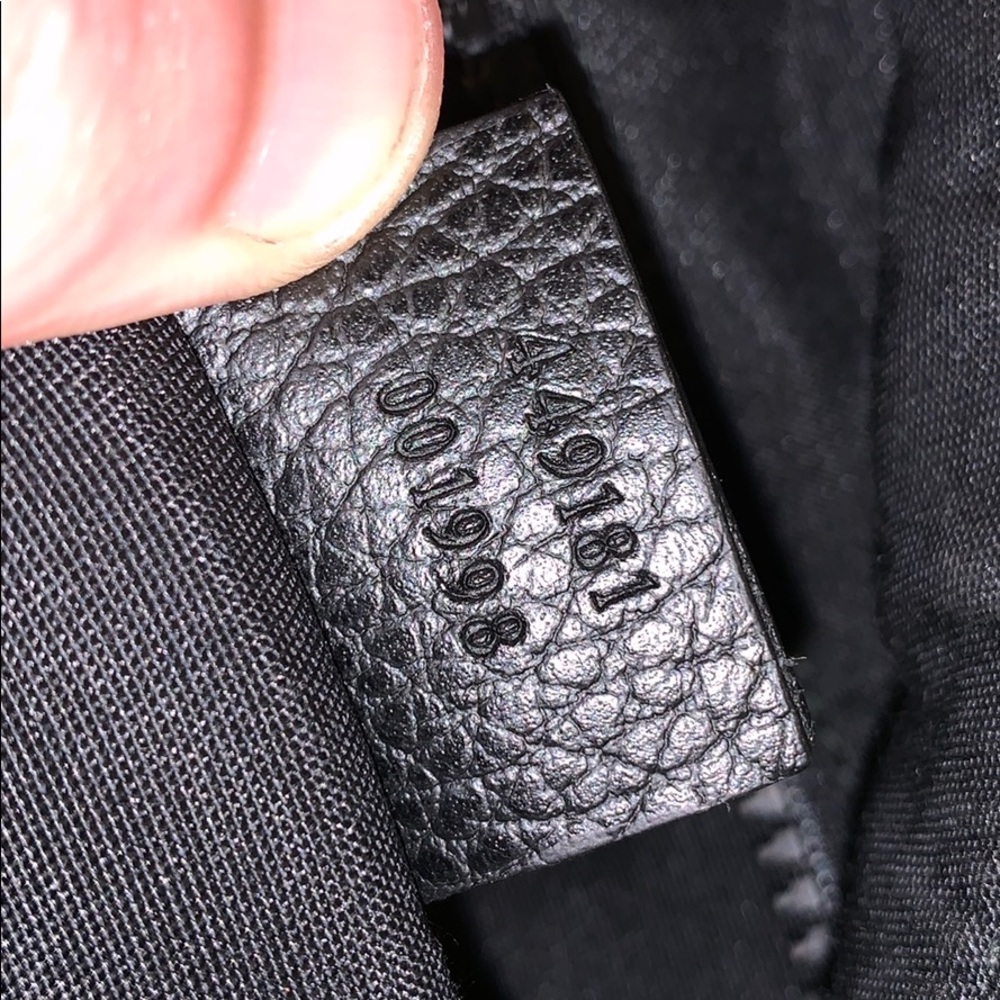 Black monogram Gucci backpack - Picture 4 of 4